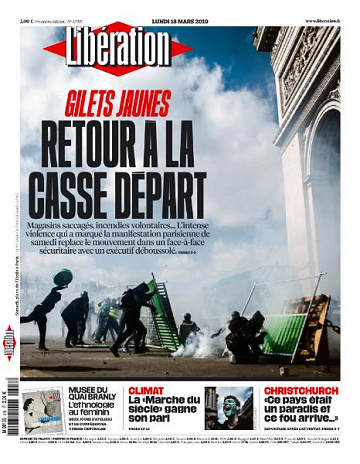 Liberation du Lundi 18 Mars 2019