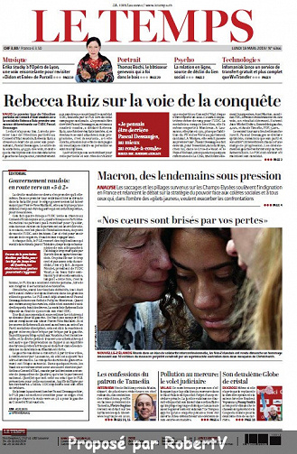 Le Temps - Lundi 18 Mars 2019