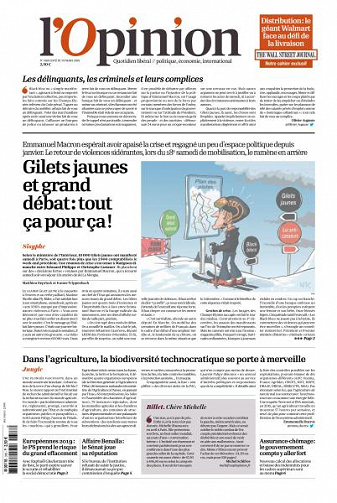 L’Opinion du Lundi 18 Mars 2019