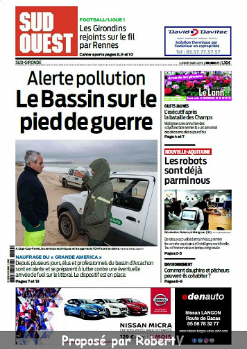 Sud Ouest Sud-Gironde - Lundi 18 Mars 2019
