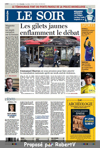 Le Soir - Lundi 18 Mars 2019