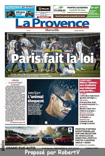 La Provence Marseille - Lundi 18 Mars 2019