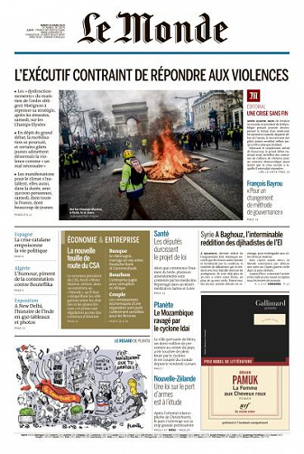 Le Monde du Mardi 19 Mars 2019