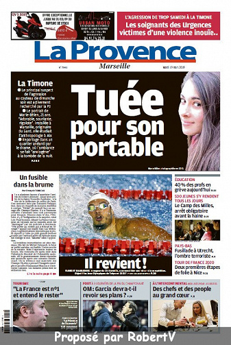 La Provence Marseille - Mardi 19 Mars 2019