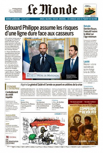 Le Monde du Mercredi 20 Mars 2019