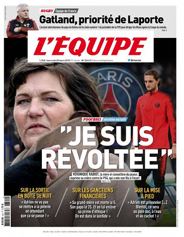 L’equipe du Mercredi 20 Mars 2019