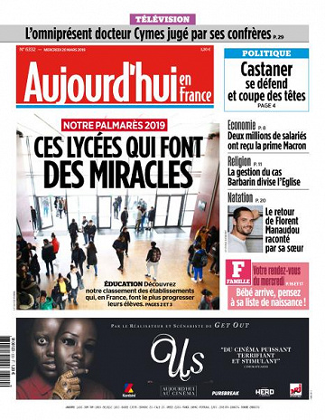 Aujourd’hui en France du Mercredi 20 Mars 2019