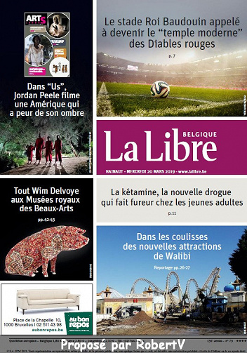 La Libre Belgique - Mercredi 20 Mars 2019