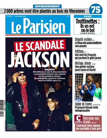 Le Parisien du Jeudi 21 Mars 2019