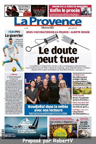 La Provence Marseille - Jeudi 21 Mars 2019