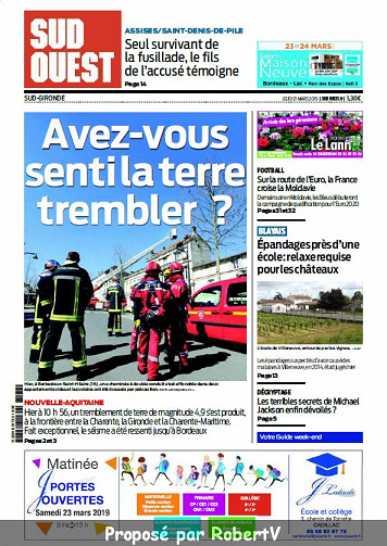 Sud Ouest Sud-Gironde - Jeudi 21 Mars 2019