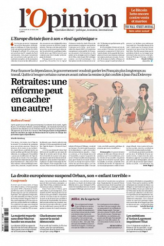 L’Opinion du Jeudi 21 Mars 2019