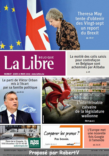 La Libre Belgique - Jeudi 21 Mars 2019