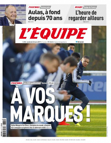 L’equipe du Vendredi 22 Mars 2019