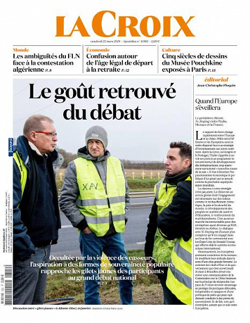 La Croix du Vendredi 22 Mars 2019