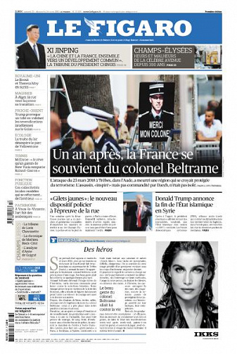 Le Figaro du Samedi 23 et Dimanche 24 Mars 2019
