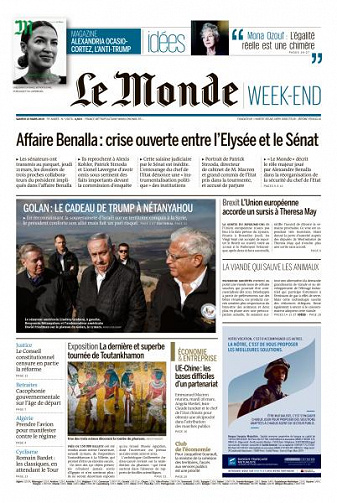 Le Monde du Samedi 23 Mars 2019