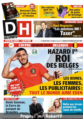 La Dernière Heure (3 éditions) - Samedi 23 Mars 2019