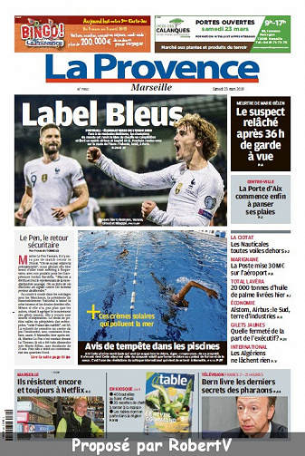 La Provence Marseille - Samedi 23 Mars 2019