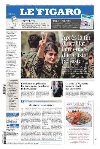 Le Figaro du Lundi 25 Mars 2019