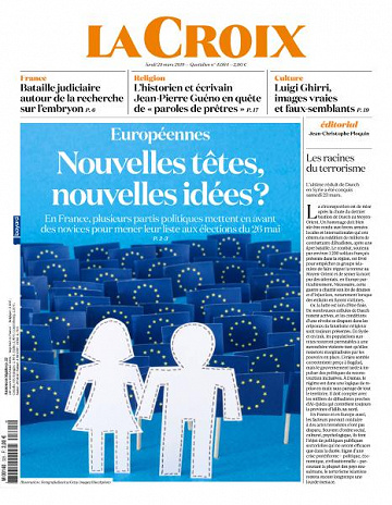 La Croix du Lundi 25 Mars 2019
