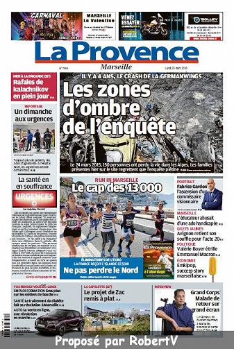 La Provence Marseille - Lundi 25 Mars 2019