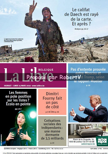La Libre Belgique - Lundi 25 Mars 2019