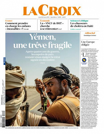 La Croix du Mardi 26 Mars 2019