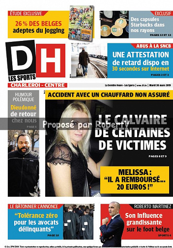 La Dernière Heure (2 éditions) - Mardi 26 Mars 2019