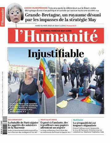 L’Humanite du Mardi 26 Mars 2019