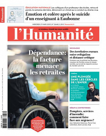 L’Humanite du Mercredi 27 Mars 2019