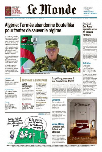 Le Monde du Jeudi 28 Mars 2019