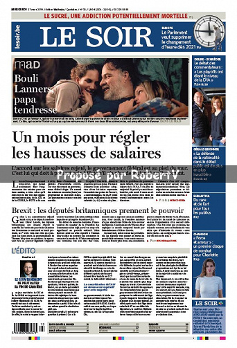 Le Soir - Mercredi 27 Mars 2019