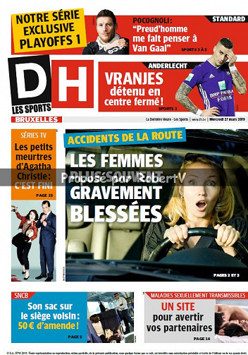 La Dernière Heure (3 éditions) - Mercredi 27 Mars 2019
