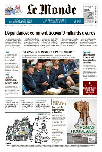 Le Monde du Vendredi 29 Mars 2019