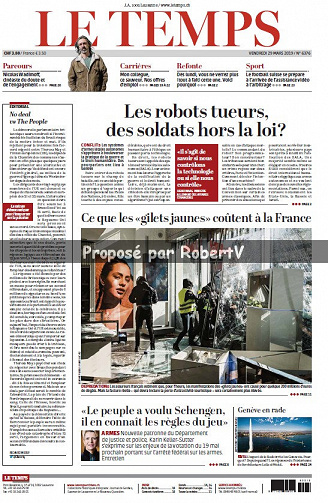 Le Temps - Vendredi 29 Mars 2019