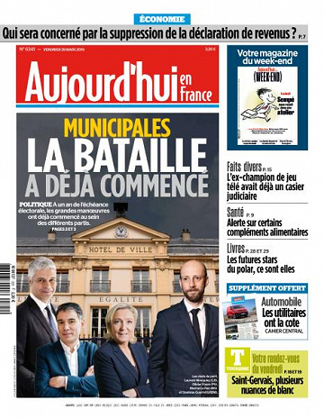 Aujourd’hui en France du Vendredi 29 Mars 2019