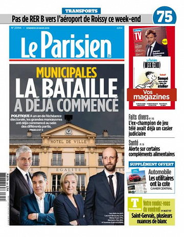 Le Parisien du Vendredi 29 Mars 2019