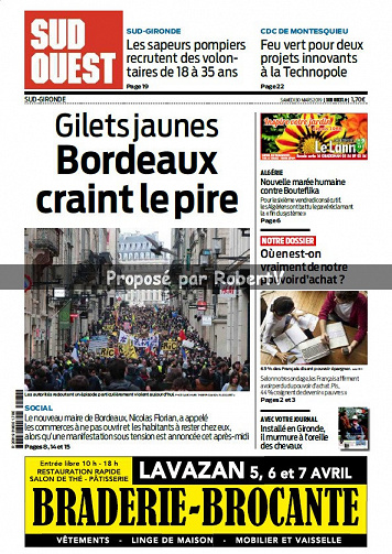 Sud Ouest Sud-Gironde - Samedi 30 Mars 2019