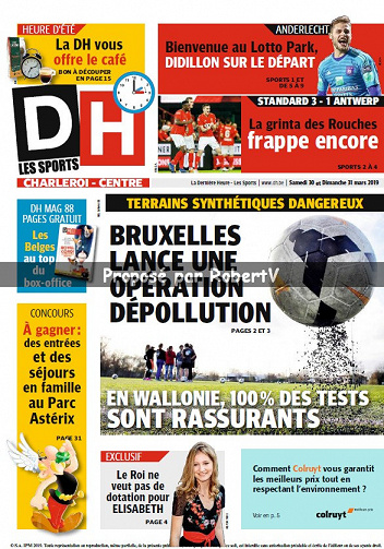 La Dernière Heure (3 éditions) - Samedi 30 et Dimanche 31 Mars 2019