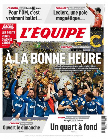L’equipe du Dimanche 31 Mars 2019