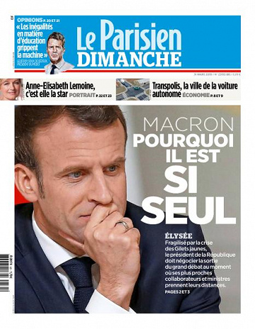 Le Parisien du Dimanche 31 Mars 2019