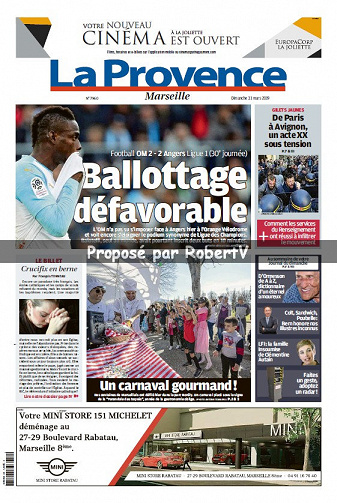 La Provence Marseille - Dimanche 31 Mars 2019
