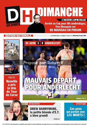 DH Dimanche - Dimanche 31 Mars 2019