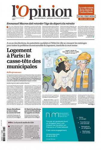 L’Opinion du Lundi 1er Avril 2019