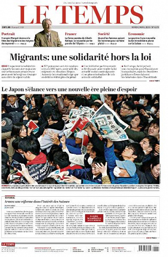 Le Temps du Mardi 2 Avril 2019