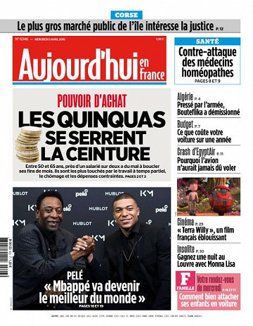 Aujourd’hui en France du Mercredi 3 Avril 2019