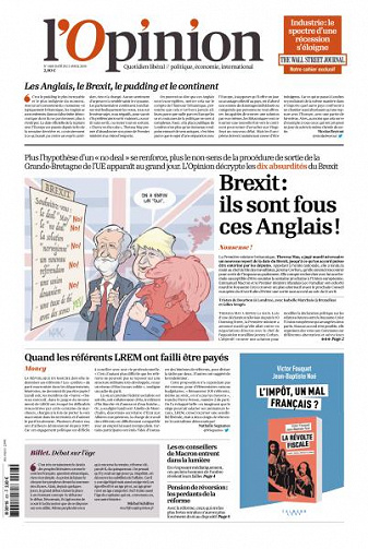 L’Opinion du Mercredi 3 Avril 2019