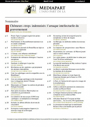 Mediapart - Mardi 2 Avril 2019