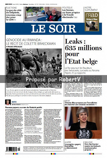 Le Soir - Mercredi 3 Avril 2019
